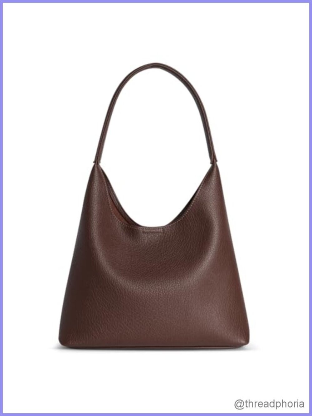 Slouchy Hobo Shoulder Bag for Women Vegan Leather Fits iPad